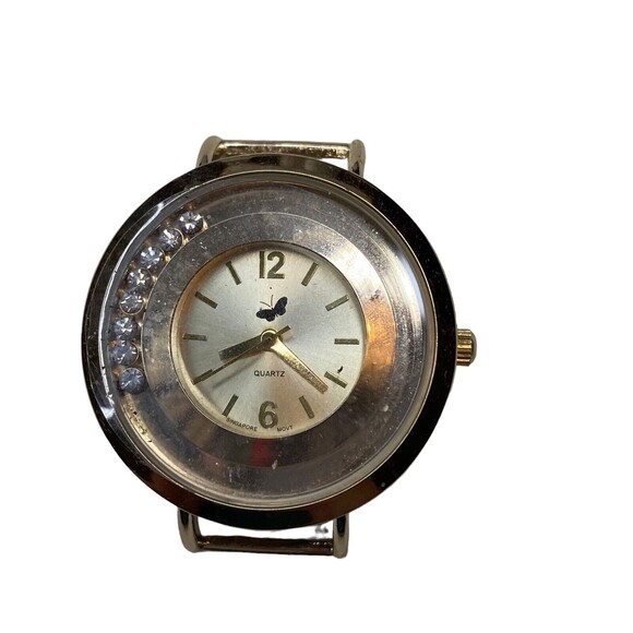 Butterfly Rhinestone Bezel Watch No Band needs battery - Picture 2 of 5